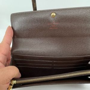 Louis Vuitton Damier Ebene  Sarah Long Wallet